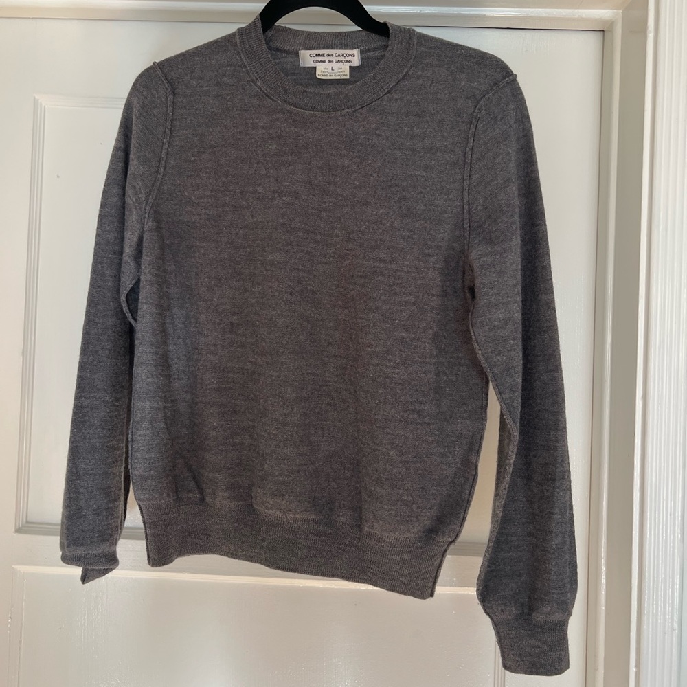 Comme des Garçon sz L grey sweater